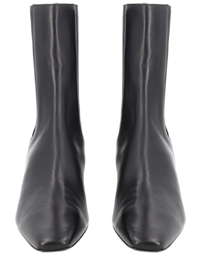 Totême Heeled Boot With Pointed Toe And Elastic Side Panels