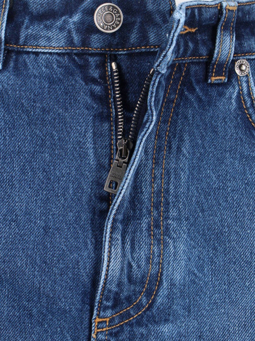 Dolce & Gabbana Blue Denim Shorts