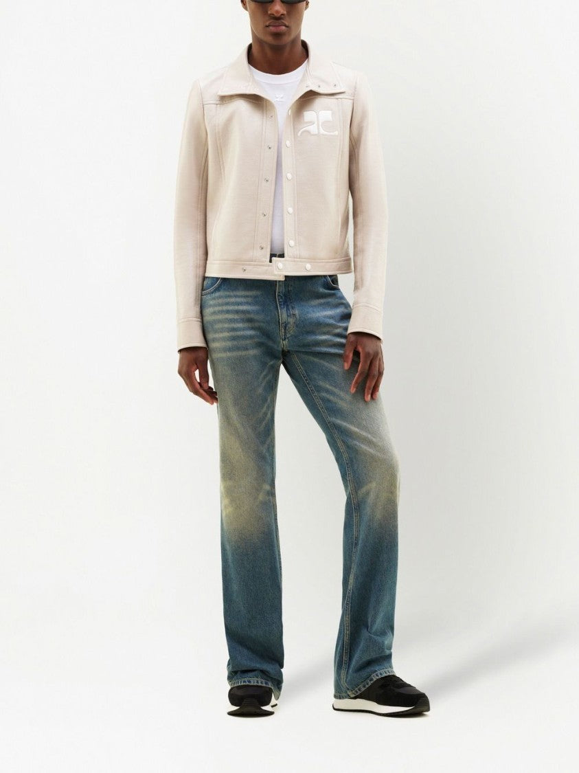 Courrèges Cropped Silk And Nylon Jacket
