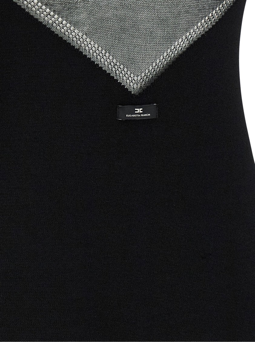 Elisabetta Franchi Dress With Transparencies