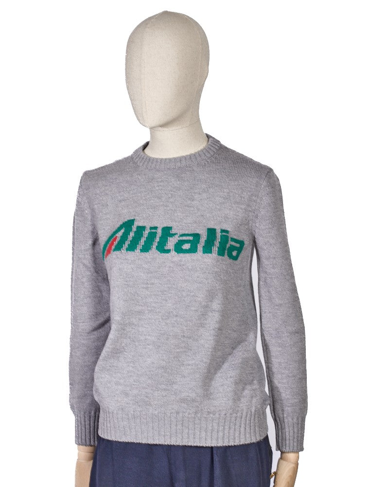 Alberta Ferretti Aitalia Gray Sweater