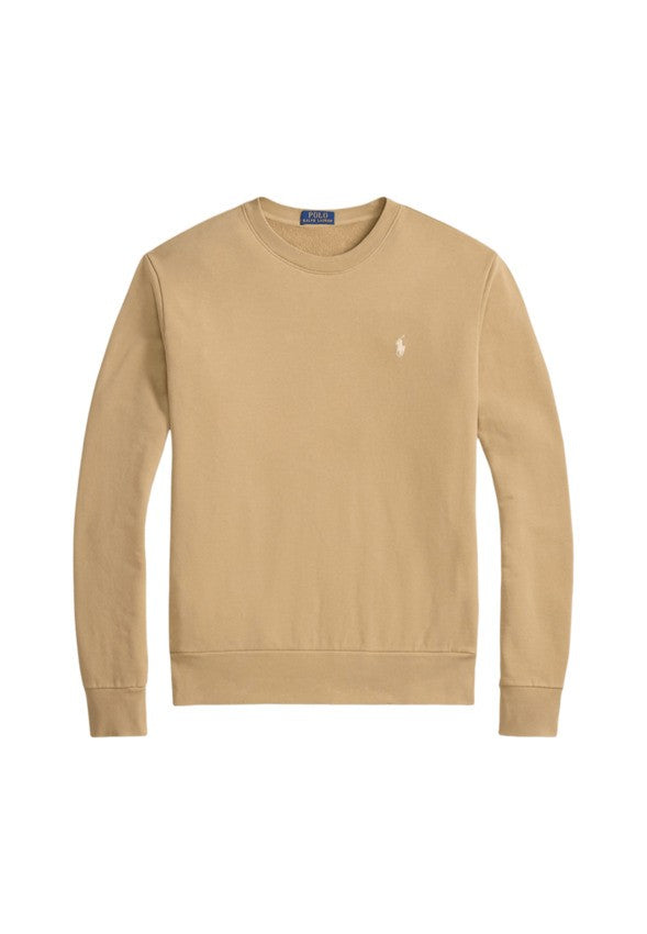 Polo Ralph Lauren Khaki Loopback Sweatshirt With Vintage Appeal