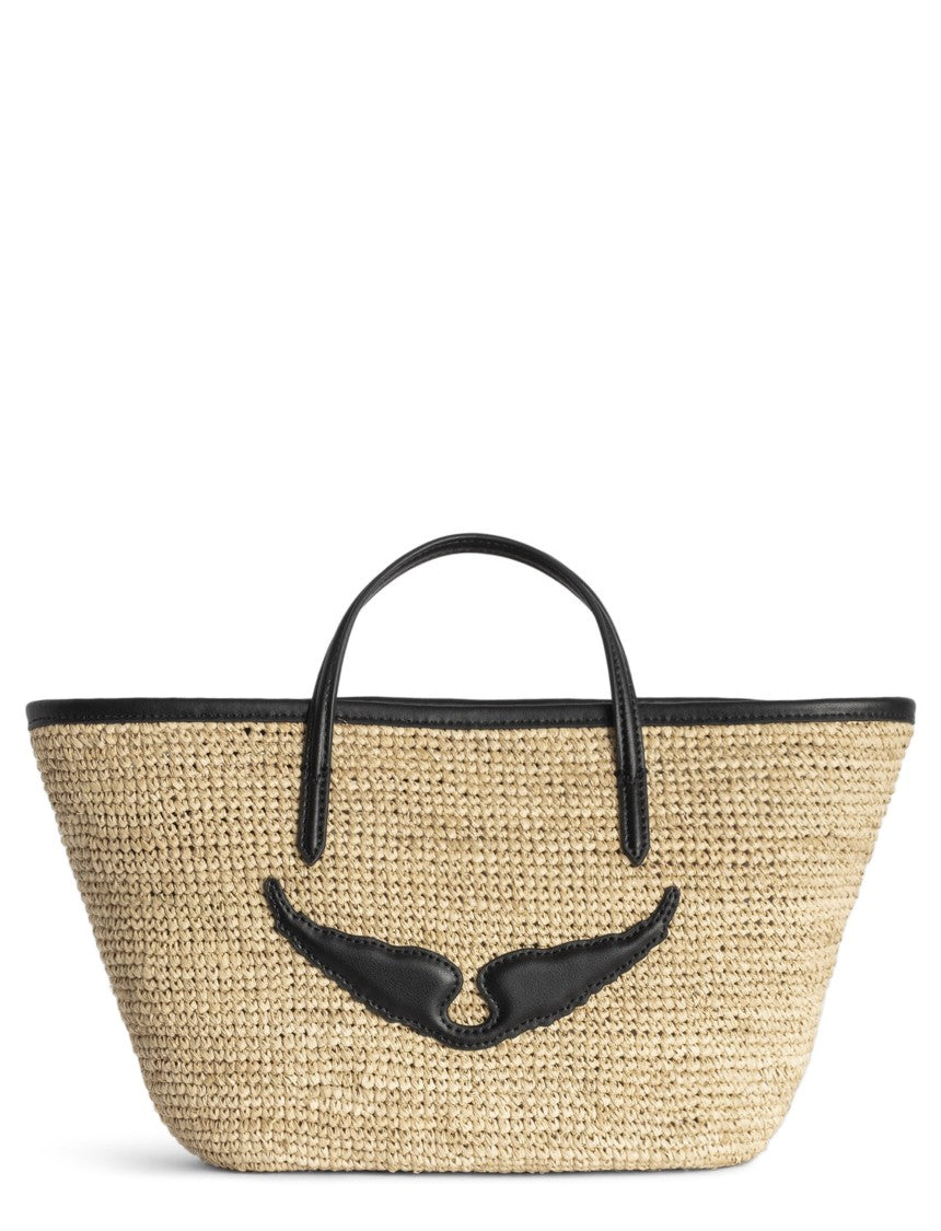 Zadig & Voltaire Woven Straw Tote Bag