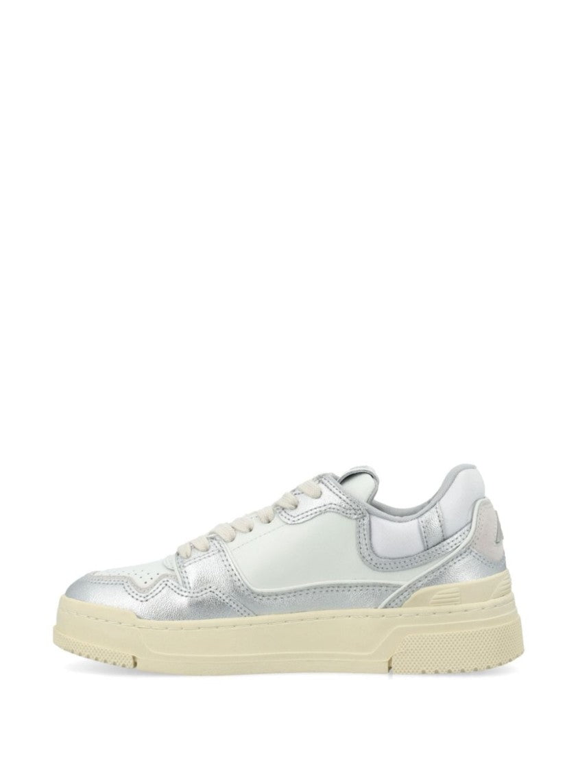Autry Silver Tone Panelled Chunky Rubber Sneakers