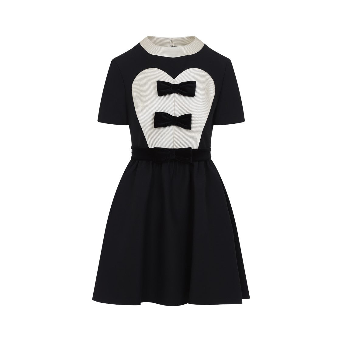 Valentino Heart-Shaped Bodice Evening Dress With Velvet Bows