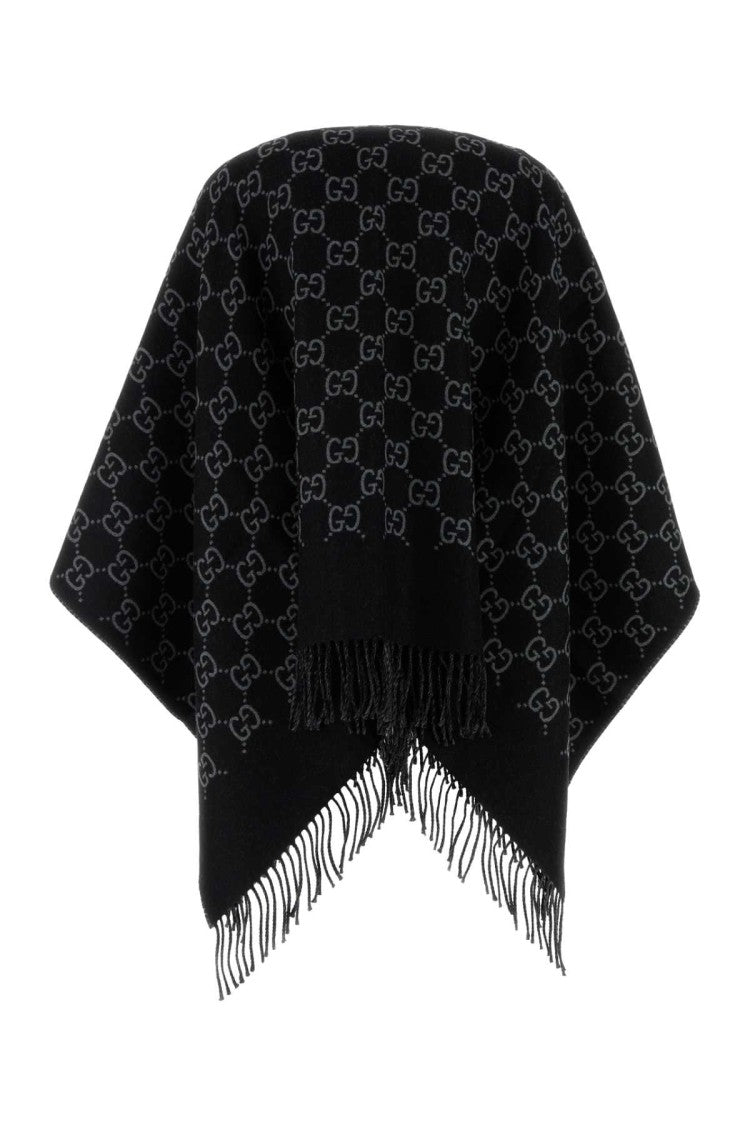 Gucci Embroidered Wool Cape