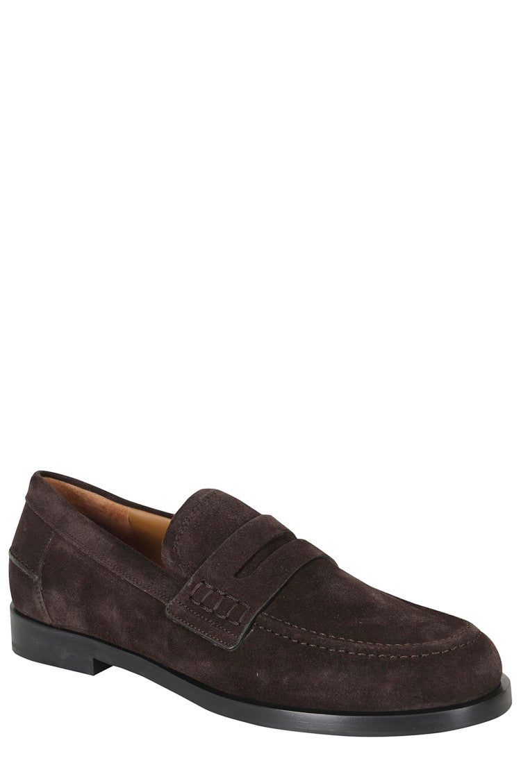 Roberto Festa Dark Brown Road Suede Leather Sole Leather Loafers