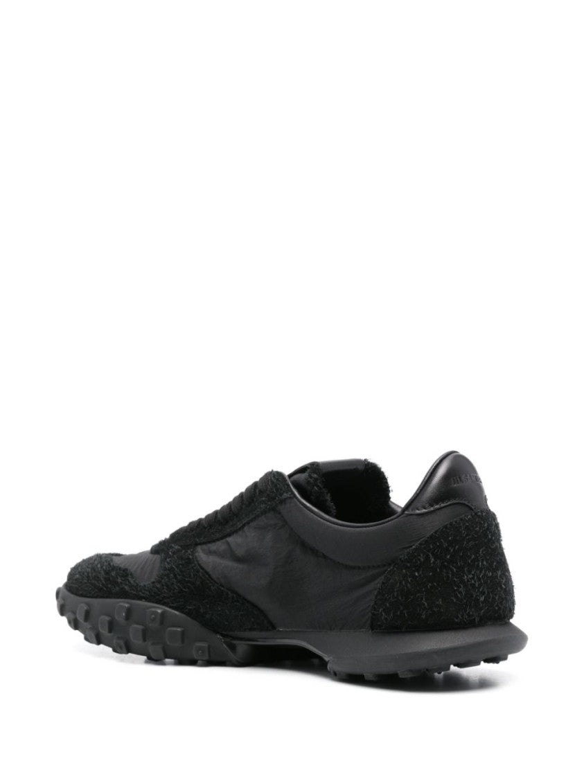 Jil Sander Textured Black Sneakers