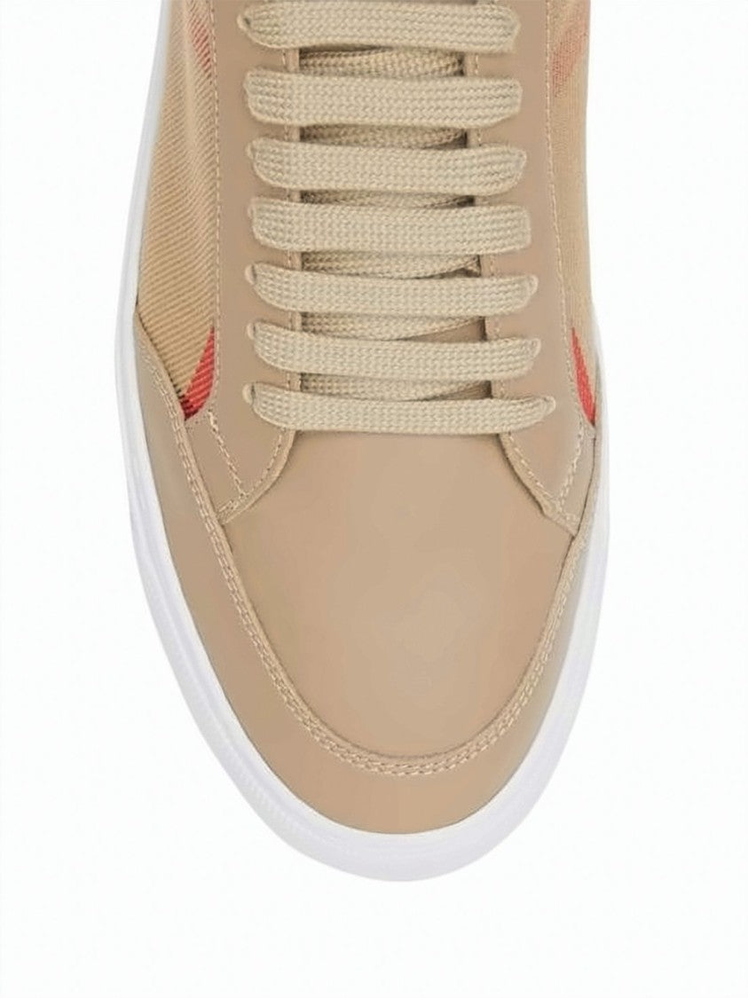 Burberry Low-Top Sneakers With Classic Check Accents