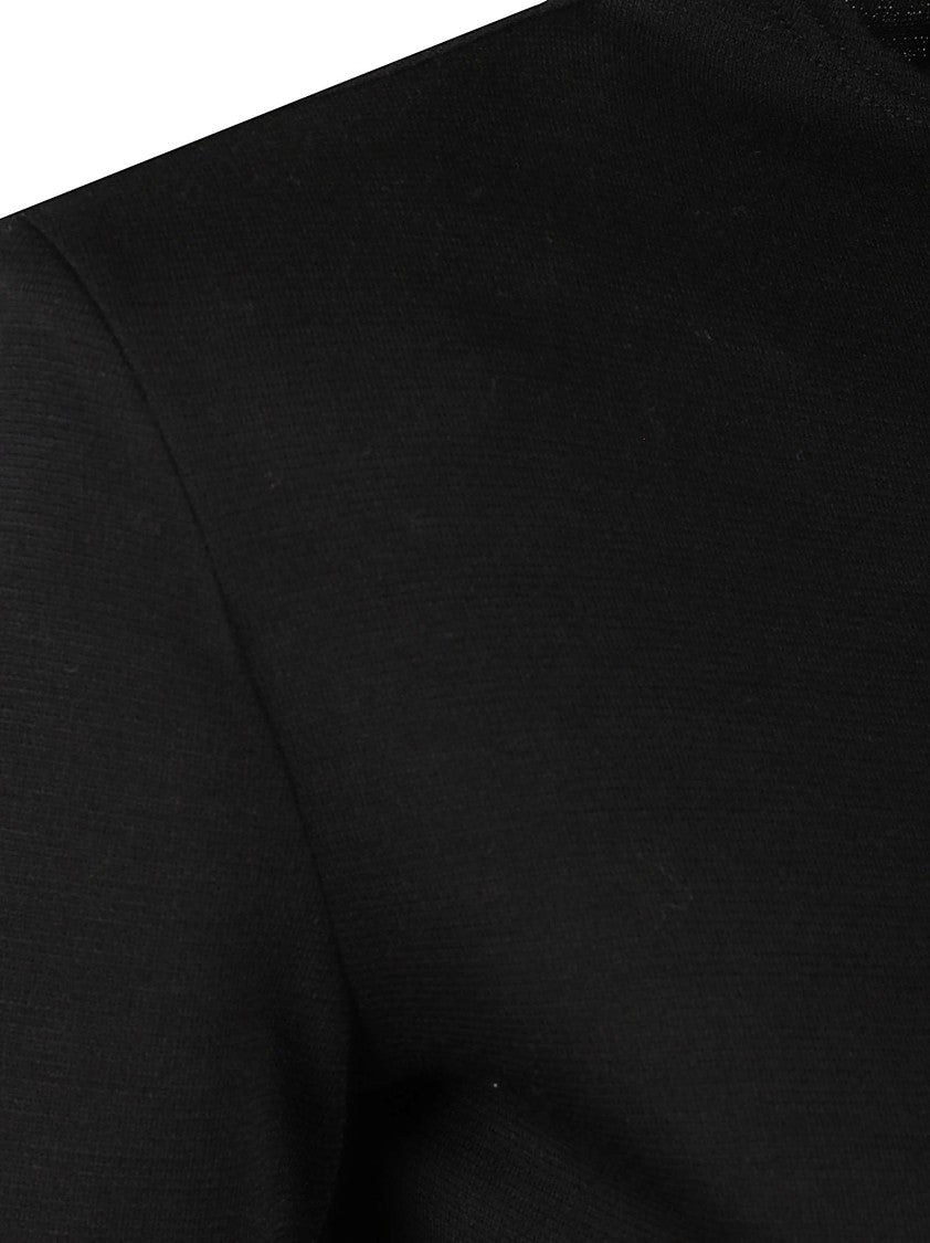 Jil Sander Long-Sleeve Fitted Bodysuit With High Neckline And Thong Cut