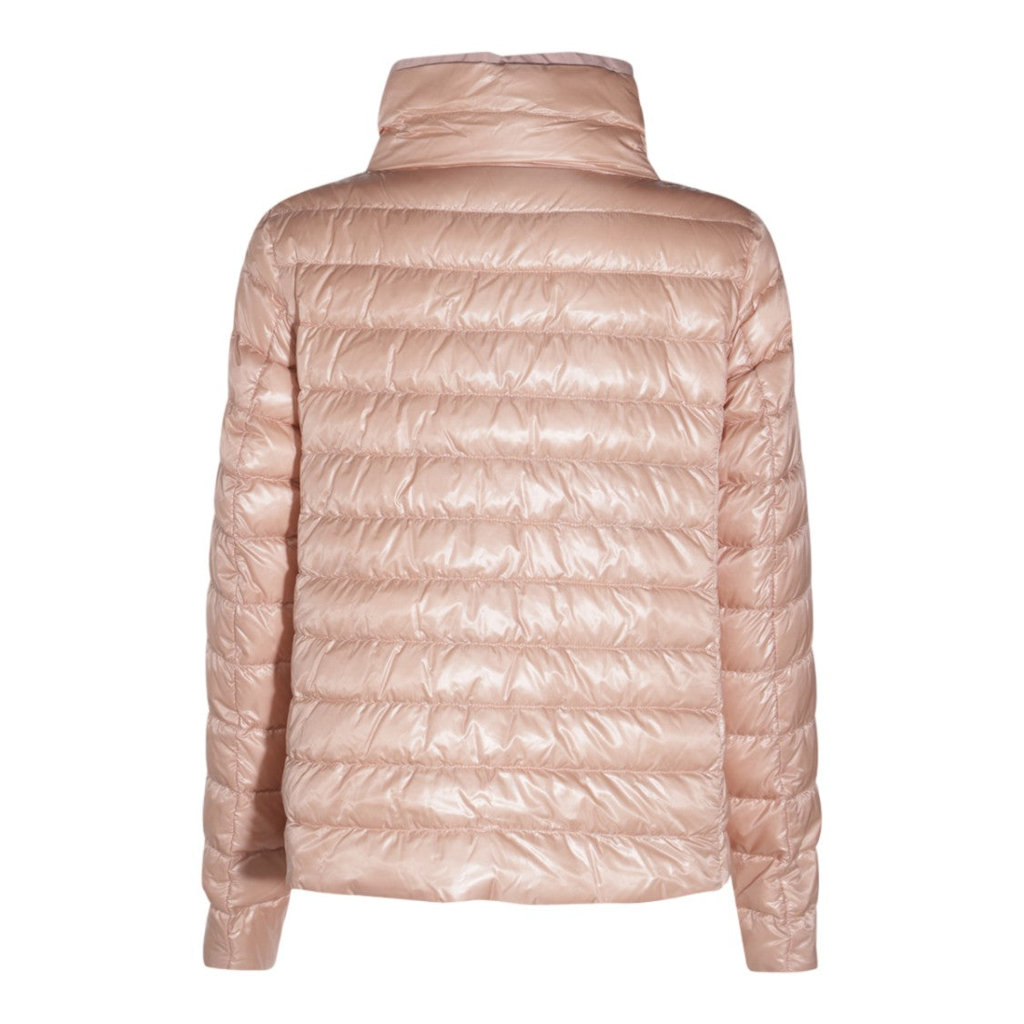Herno High Stand Collar Snap-Button Quilted Jacket