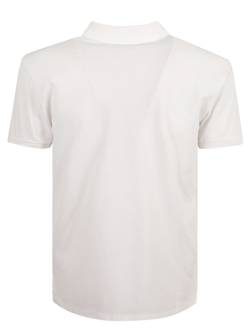 Polo Ralph Lauren White Slim-Fit Cotton Logo Polo Shirt