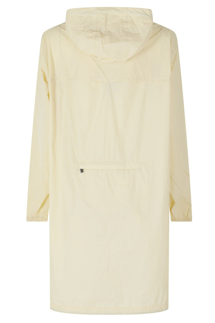 K-Way Yellow Le Vrai 4 0 Eiffel East Hooded Nylon Raincoat