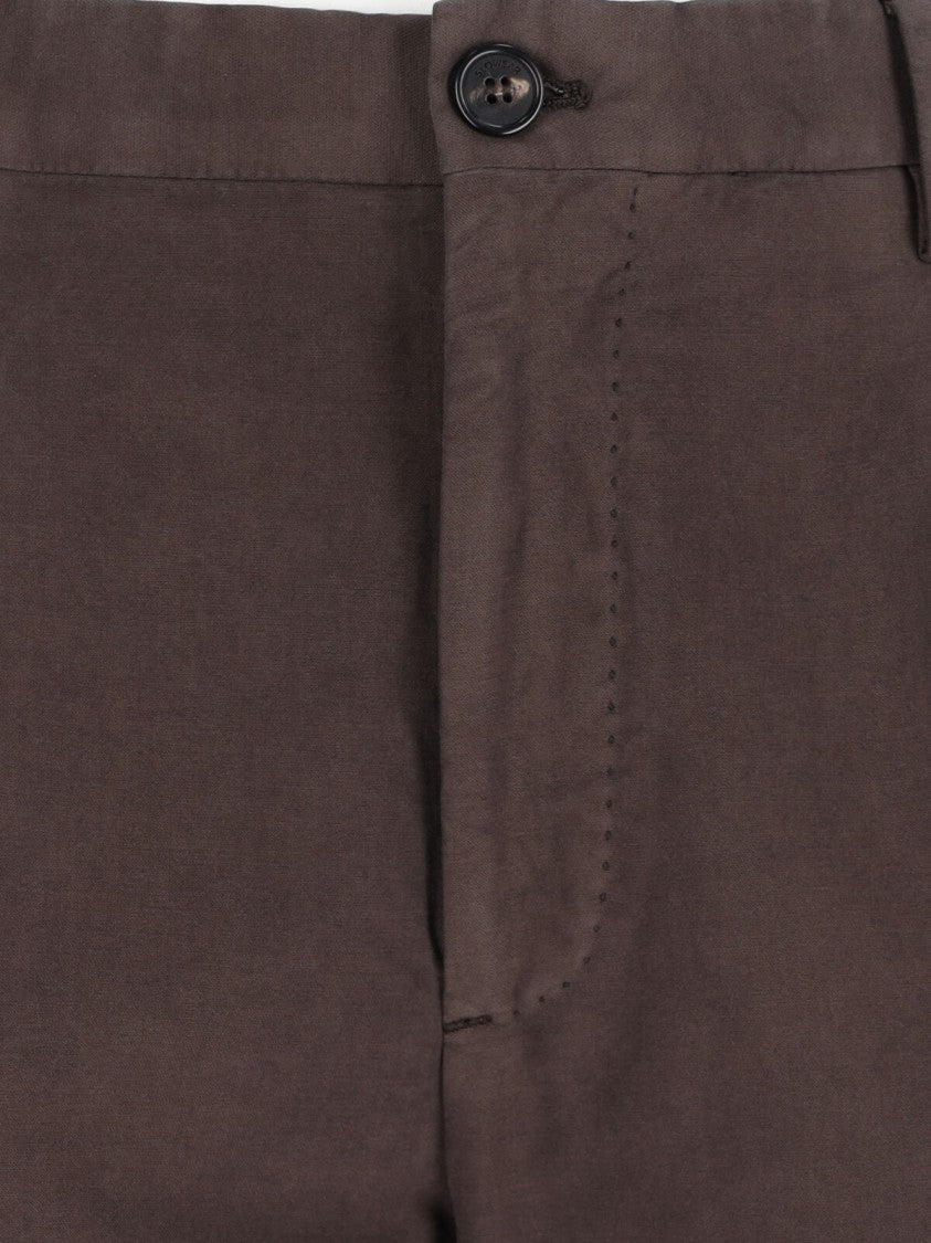Incotex Medium Rise Brown Chinos