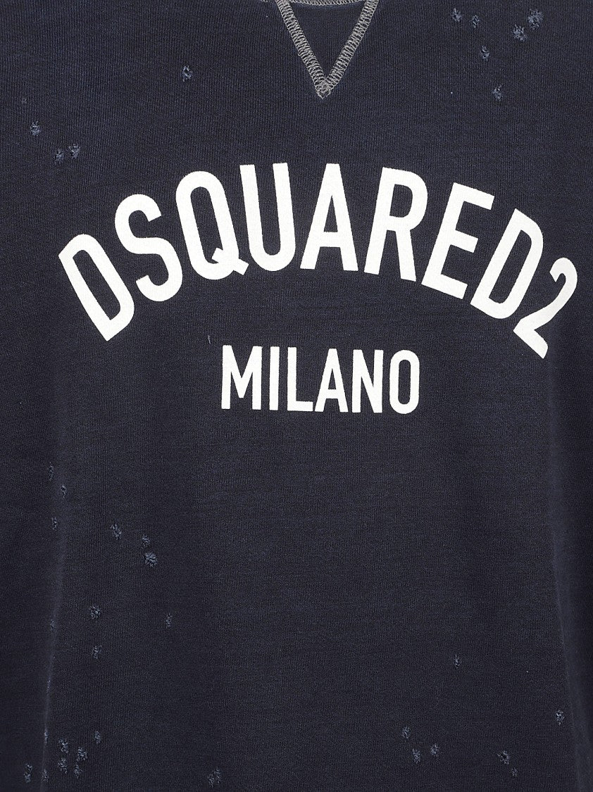 Dsquared2 Relaxed Fit Logo Print Sweatshirt
