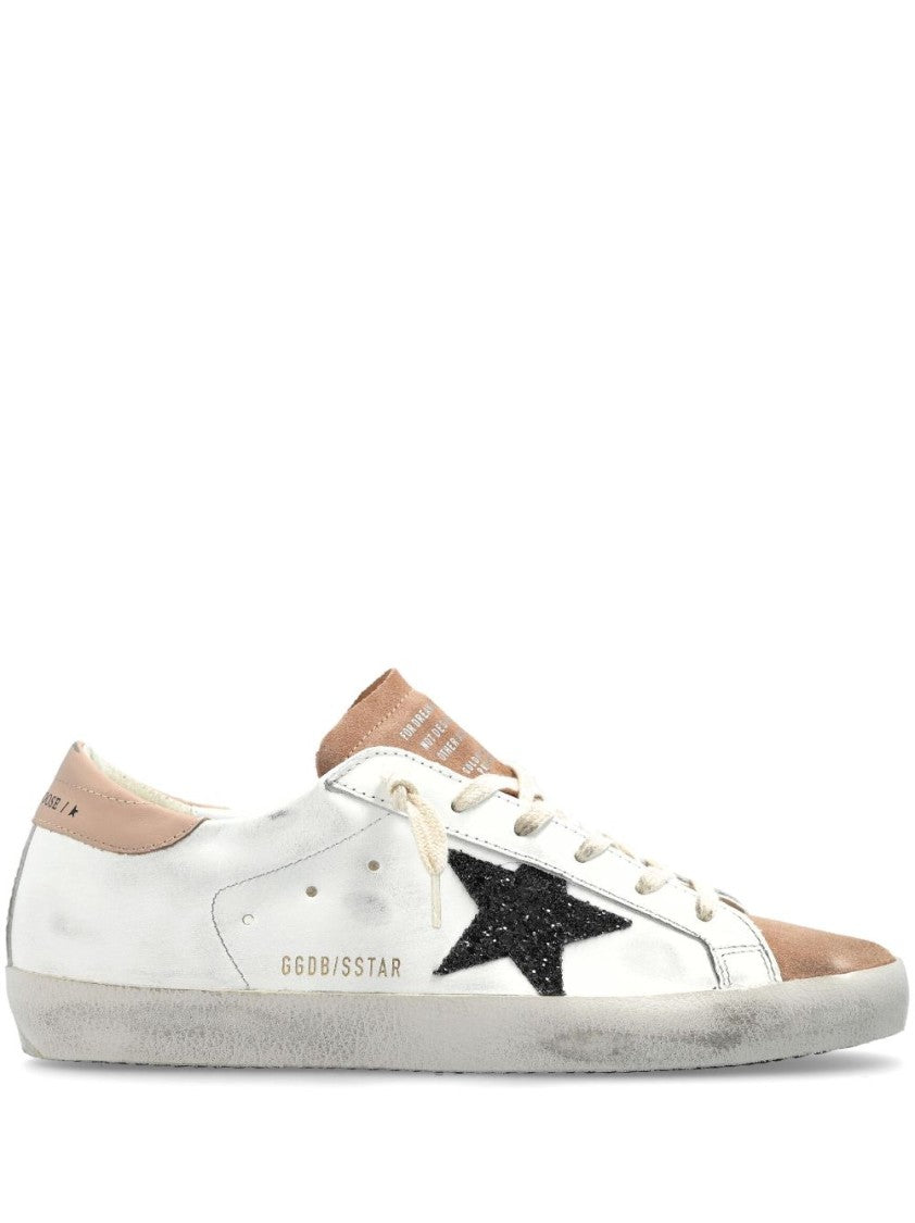 Golden Goose Pristine White Sneakers With Contrasting Star Detail