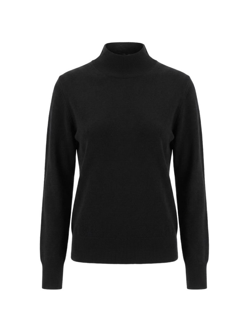 Pinko Black High Neck Knit Sweater