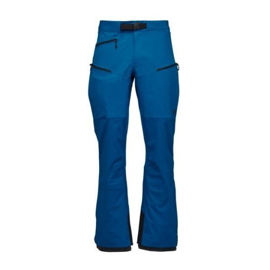 Black Diamond Functional Blue Straight Pants With Zippered Pockets