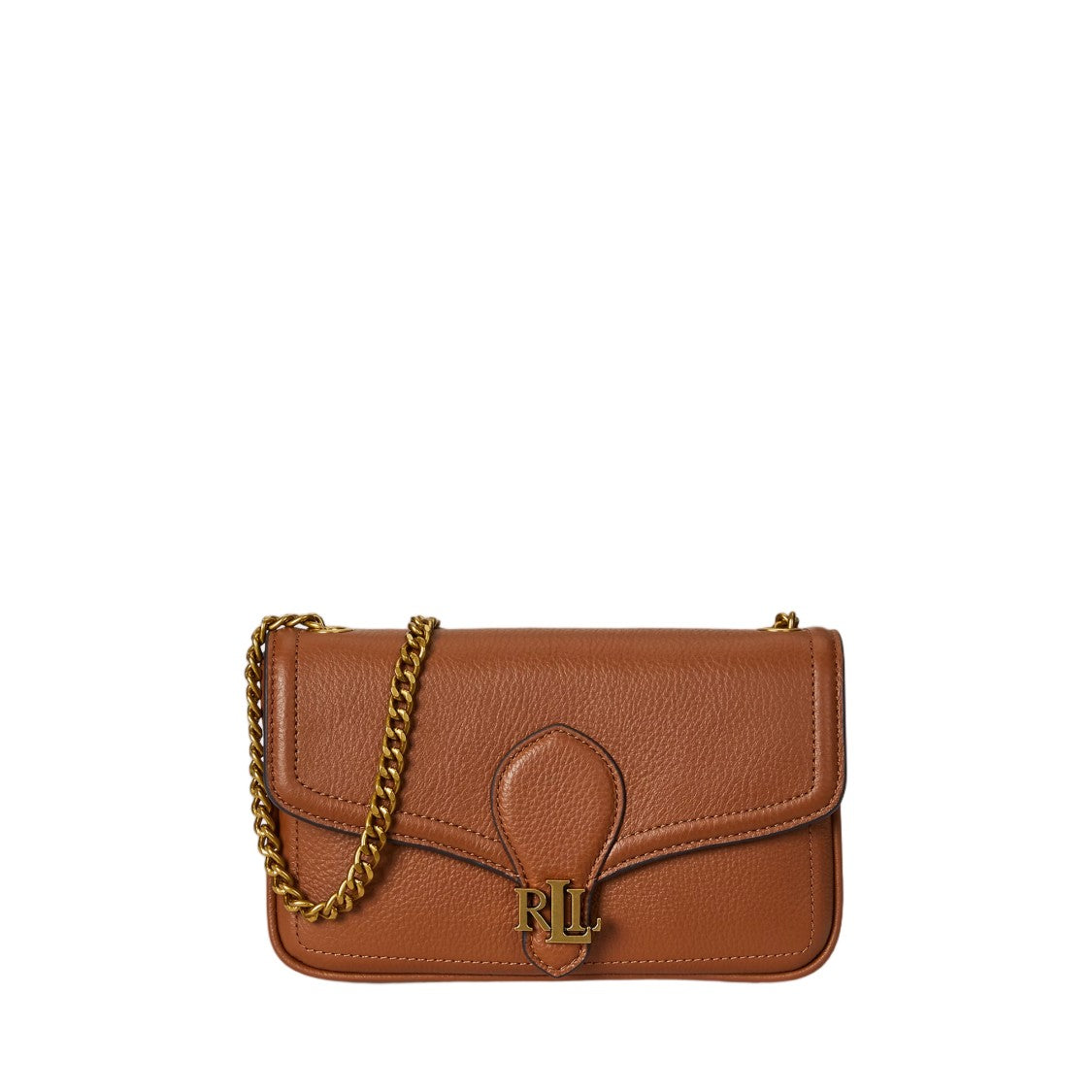 Lauren Ralph Lauren Luxe Pebble Leather Wallet On A Chain
