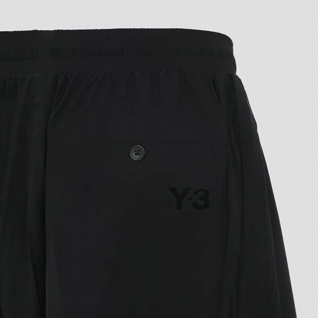 Y-3 Relaxed-Fit Black Shorts With Elastic Waistband