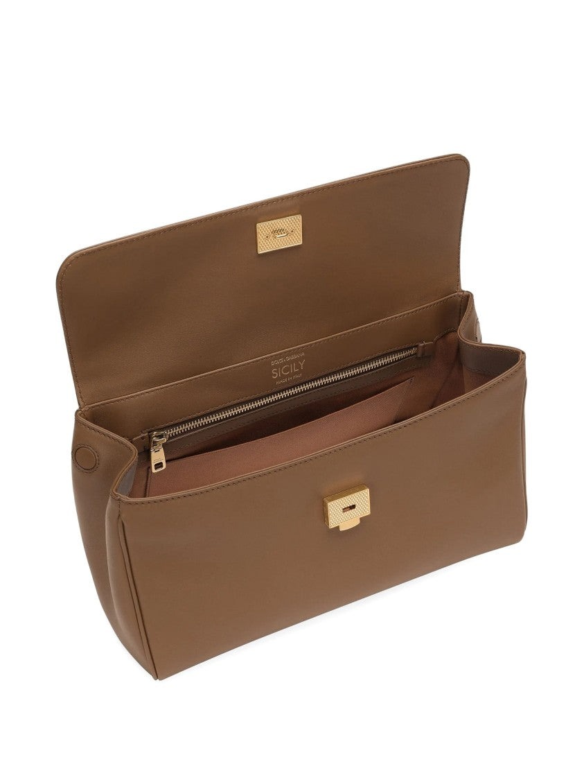Dolce & Gabbana Calf Leather Borsa Handbag