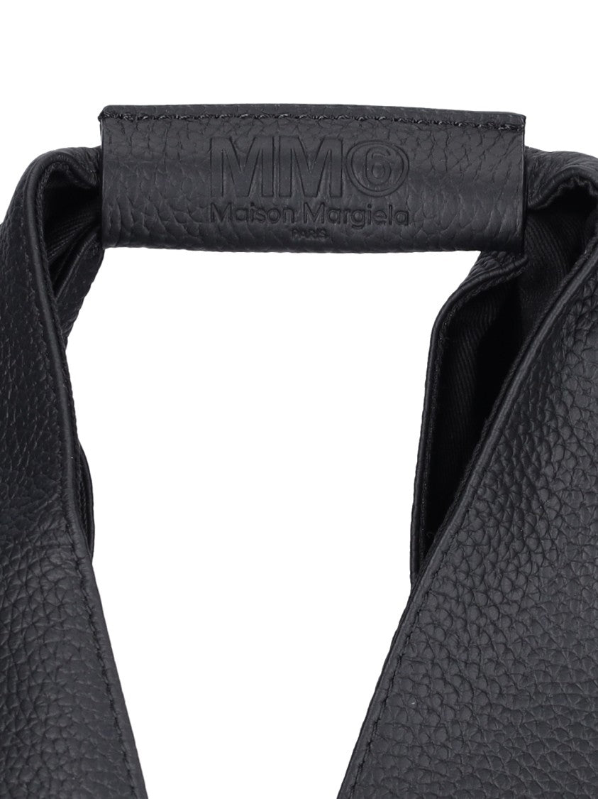 Mm6 By Maison Margiela "Japanese" Tote Bag, In Black Calfskin