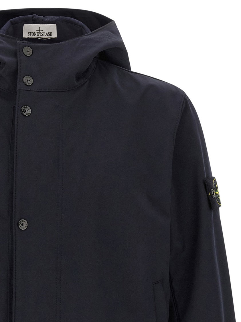 Stone Island Three-Layer Technical Jacket With Adjustable Features
