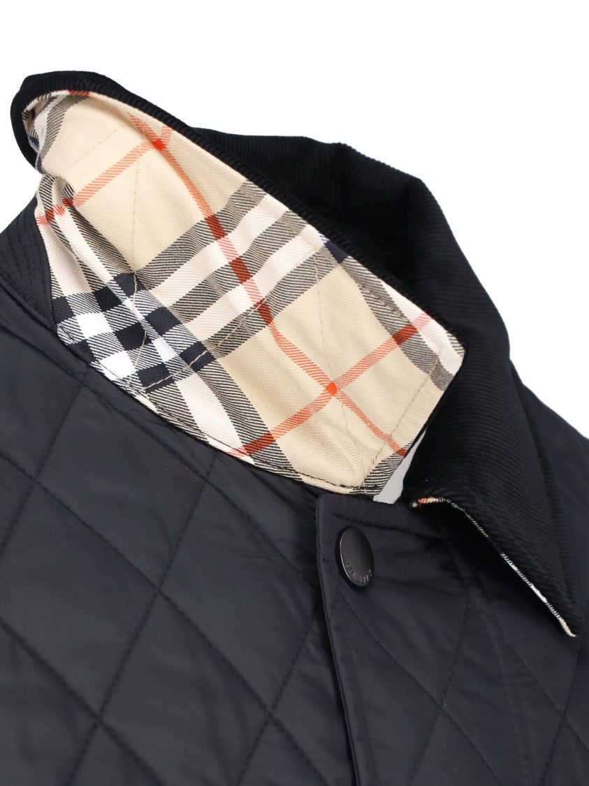Burberry Dark Blue Haddington Quilted Jacket