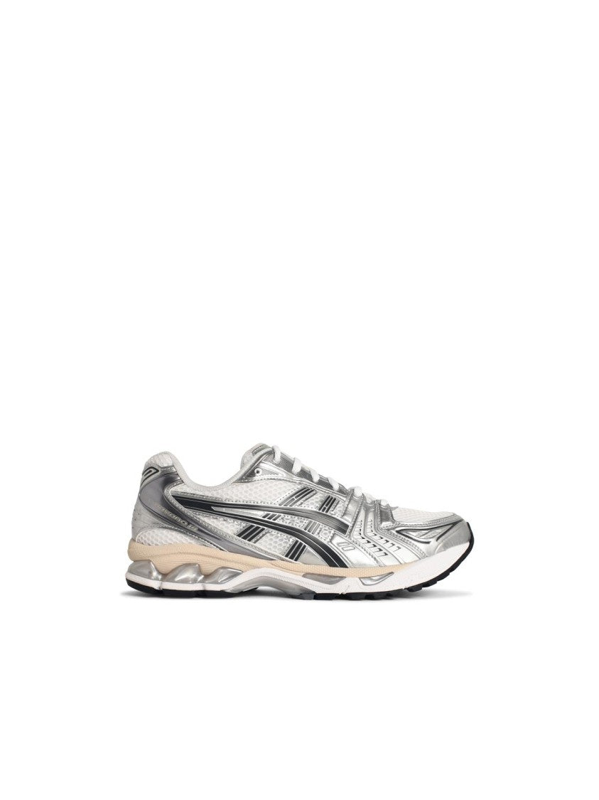 Asics 'Gel-Kayano 14' Sneakers In White And Silver Technical Fabric Blend