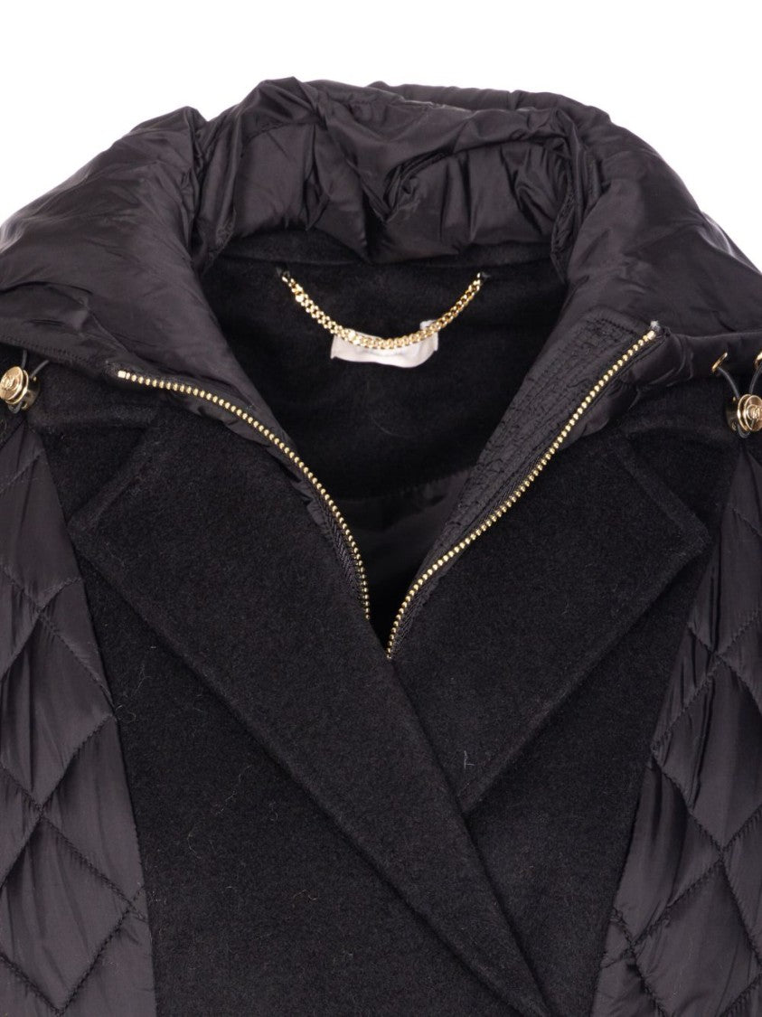 Liu Jo Quilted Short Coat With Hood