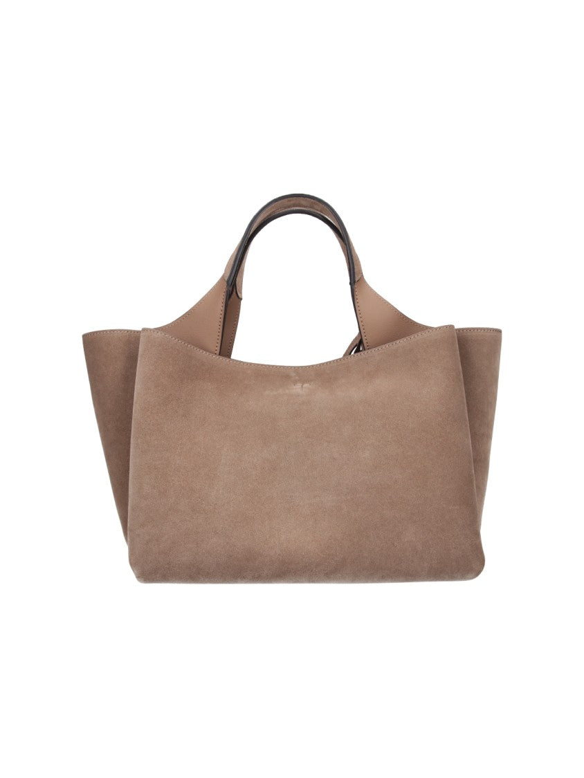 Tod's Mini Suede Shoulder Bag With Removable Charm