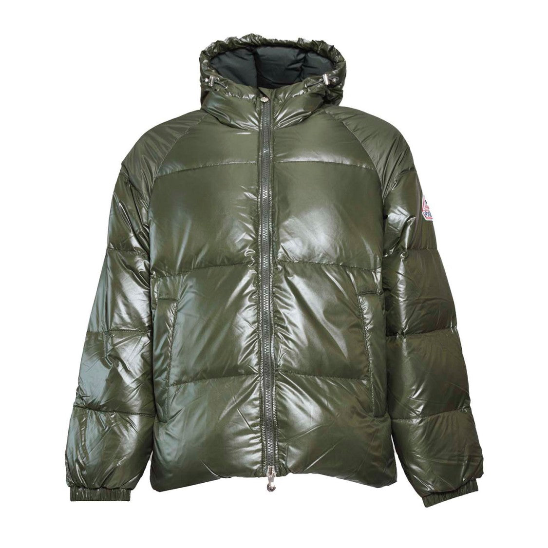 Pyrenex Khaki Nylon Sten 3 Shiny Puffer Jacket With Hood