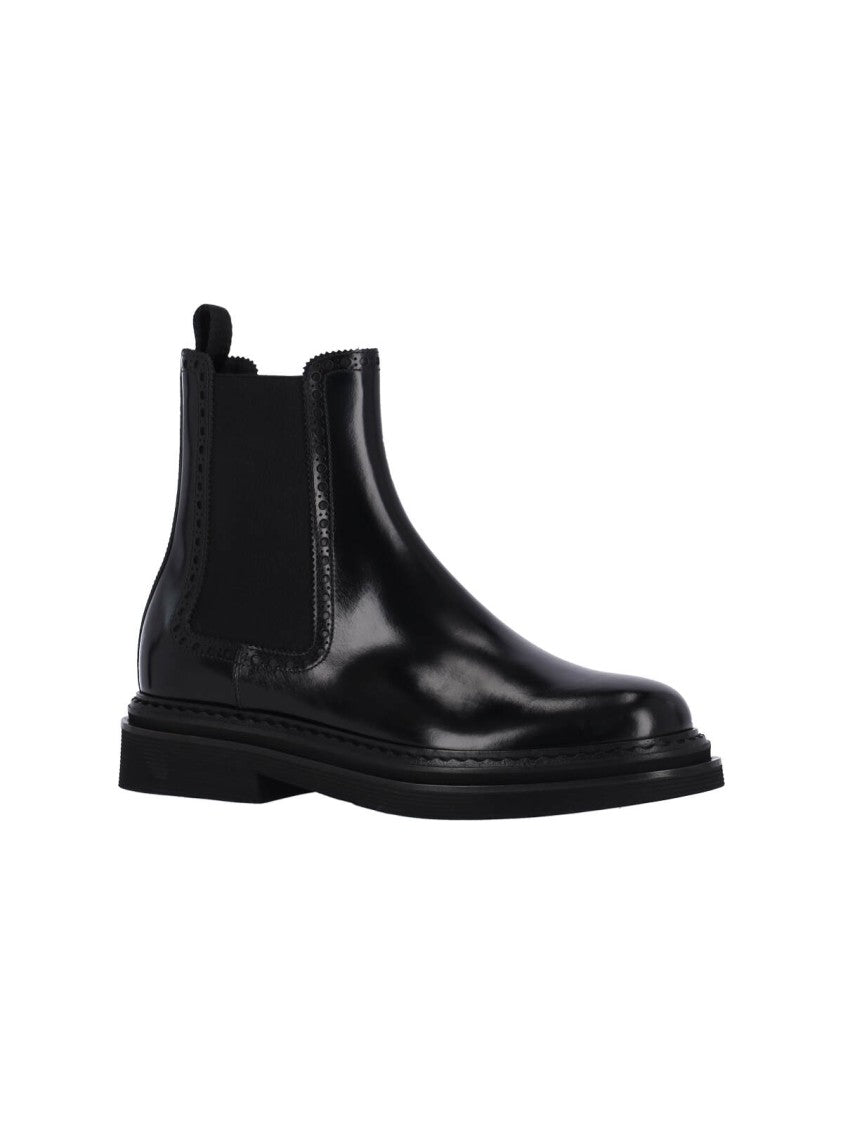 Dolce & Gabbana Chelsea Ankle Boots – Black