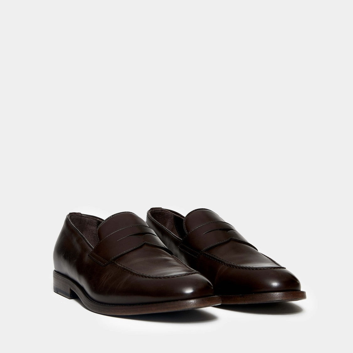 Fabrizio Silenzi Brown Calf Leather Moccasins