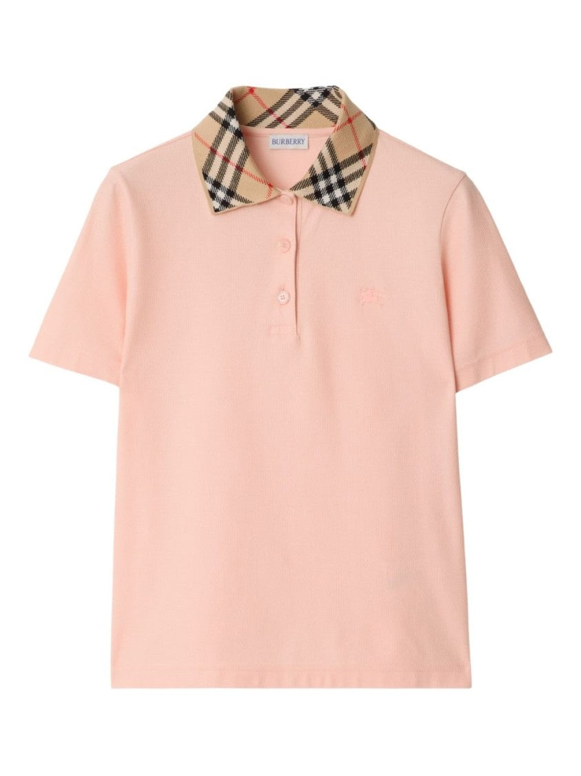 Burberry Check Collar Polo Shirt