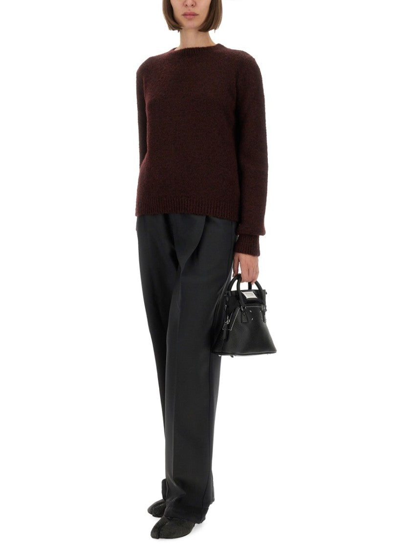 Maison Margiela Textured Knit Choker With Round Neckline