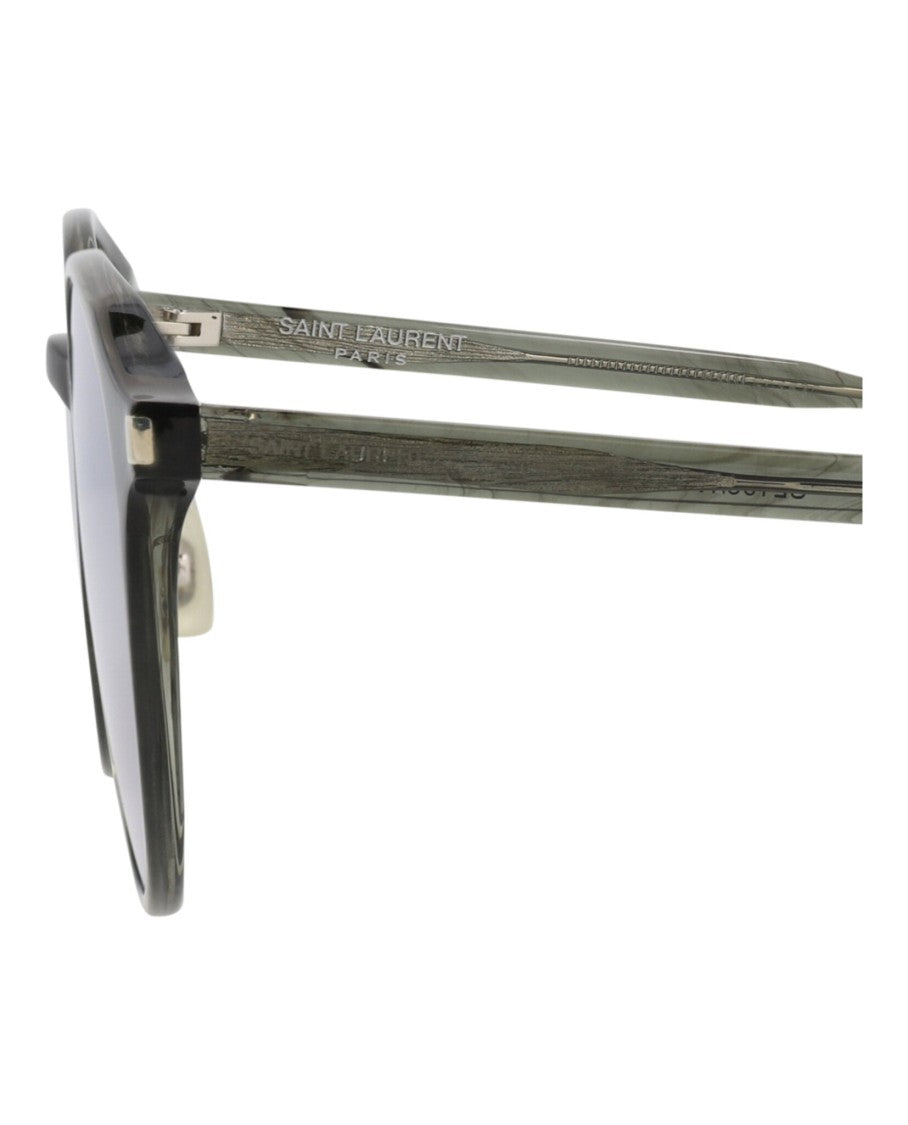 Saint Laurent Round-Frame Acetate Sunglasses With Non-Polarized Lens