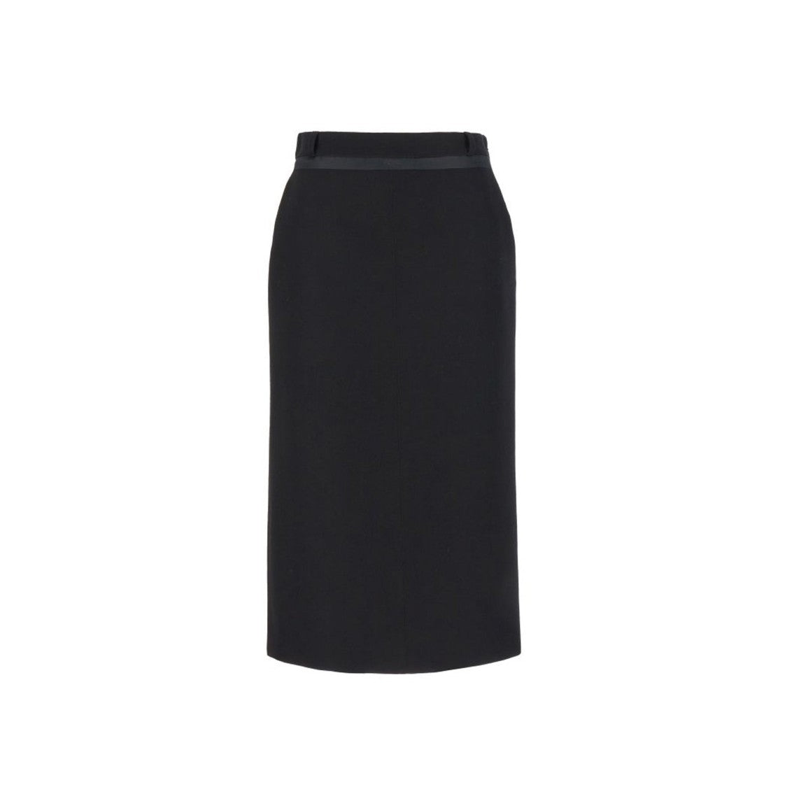 Fendi Virgin Wool Grain De Poud Skirt