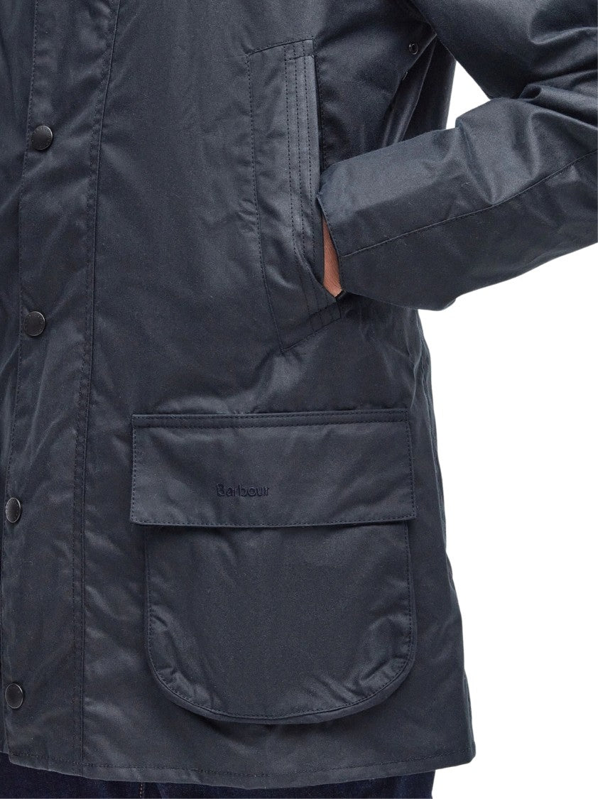 Barbour Button-Up Coat With Corduroy Collar