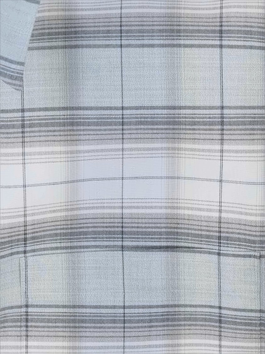 Auralee Plaid Wool Long-Sleeve Shirt