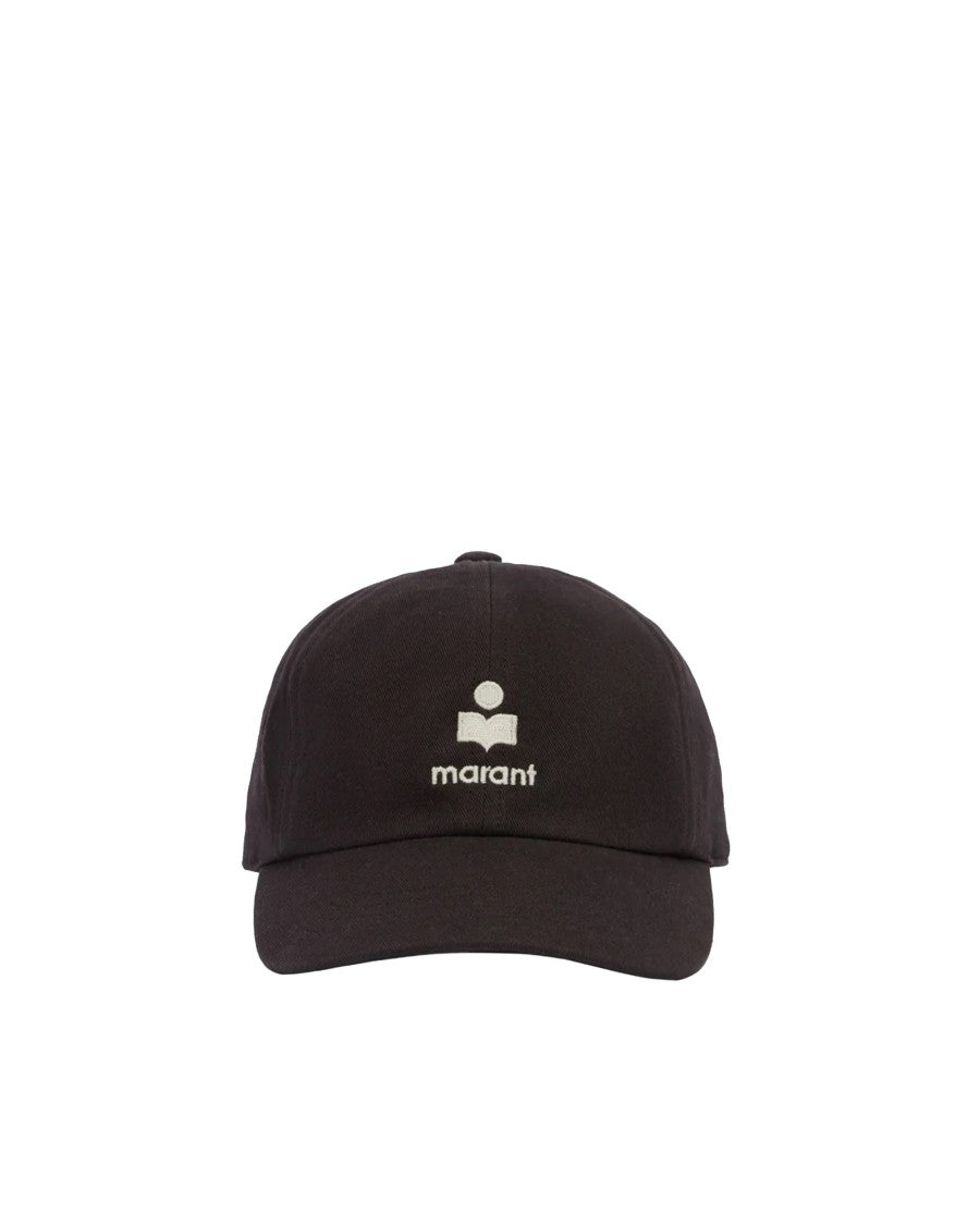Isabel Marant Washed Black Tomas Cotton Hat