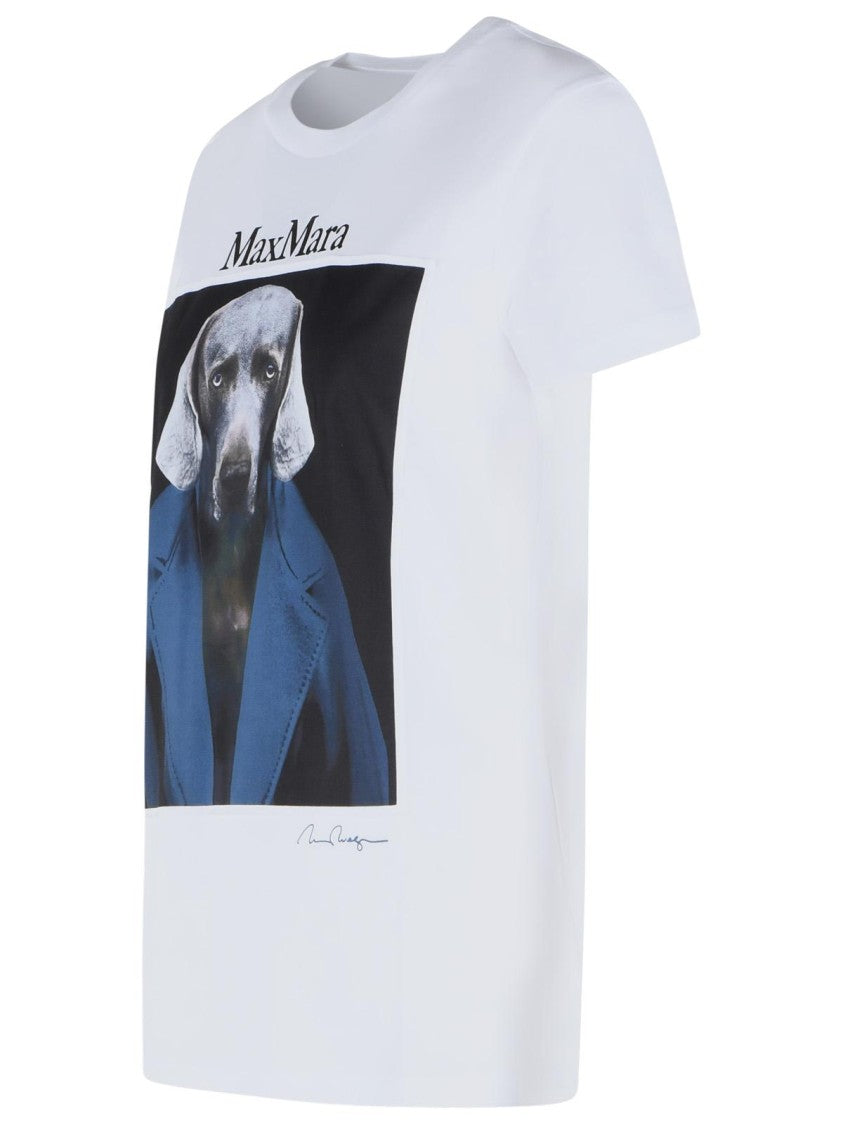 Max Mara 'Calca' White Cotton T-Shirt