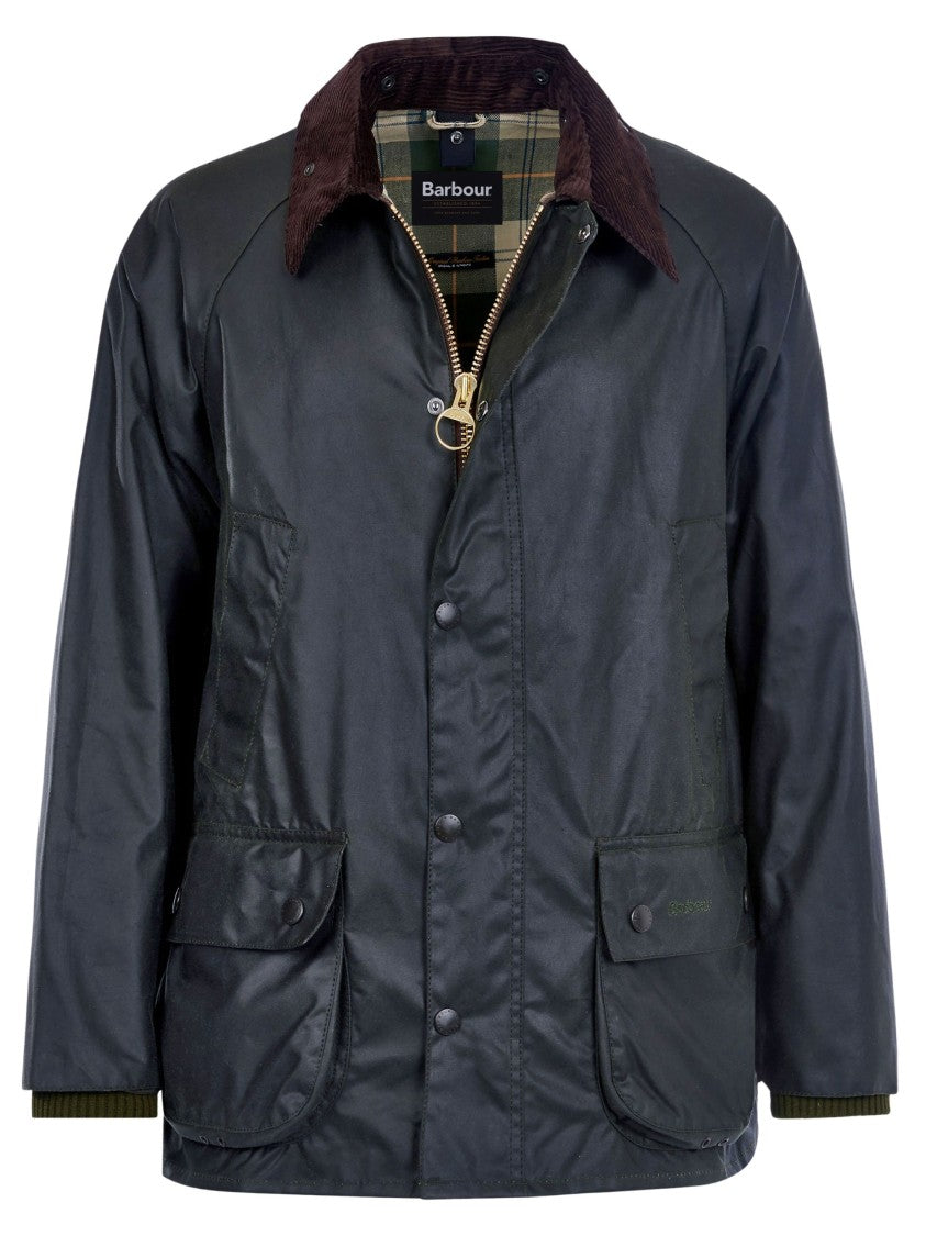 Barbour Dark Green Corduroy Collar Jacket