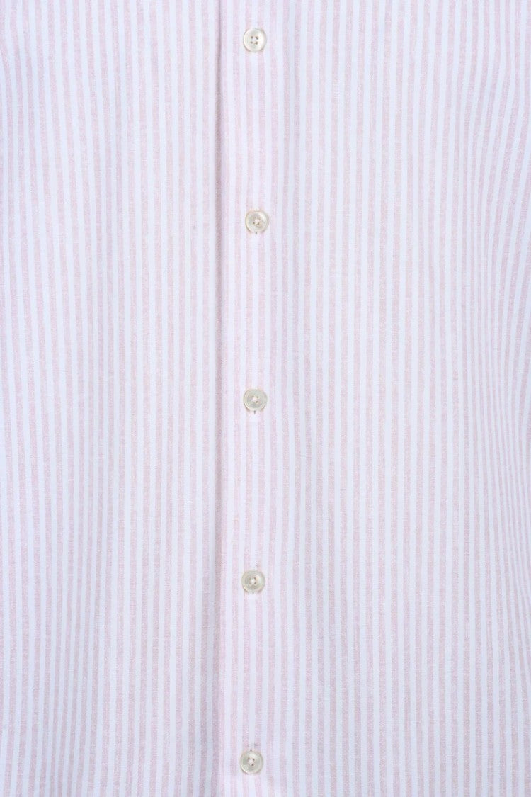 Xacus White Pink Polyamide Elastane Stretch Shirt