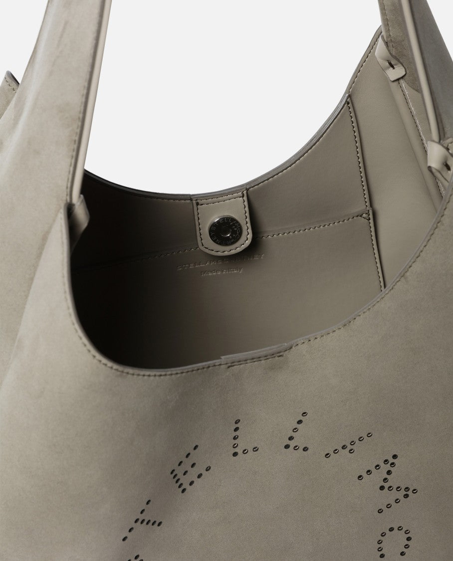 Stella Mccartney Logo Large Hobo Bag Alter Suede