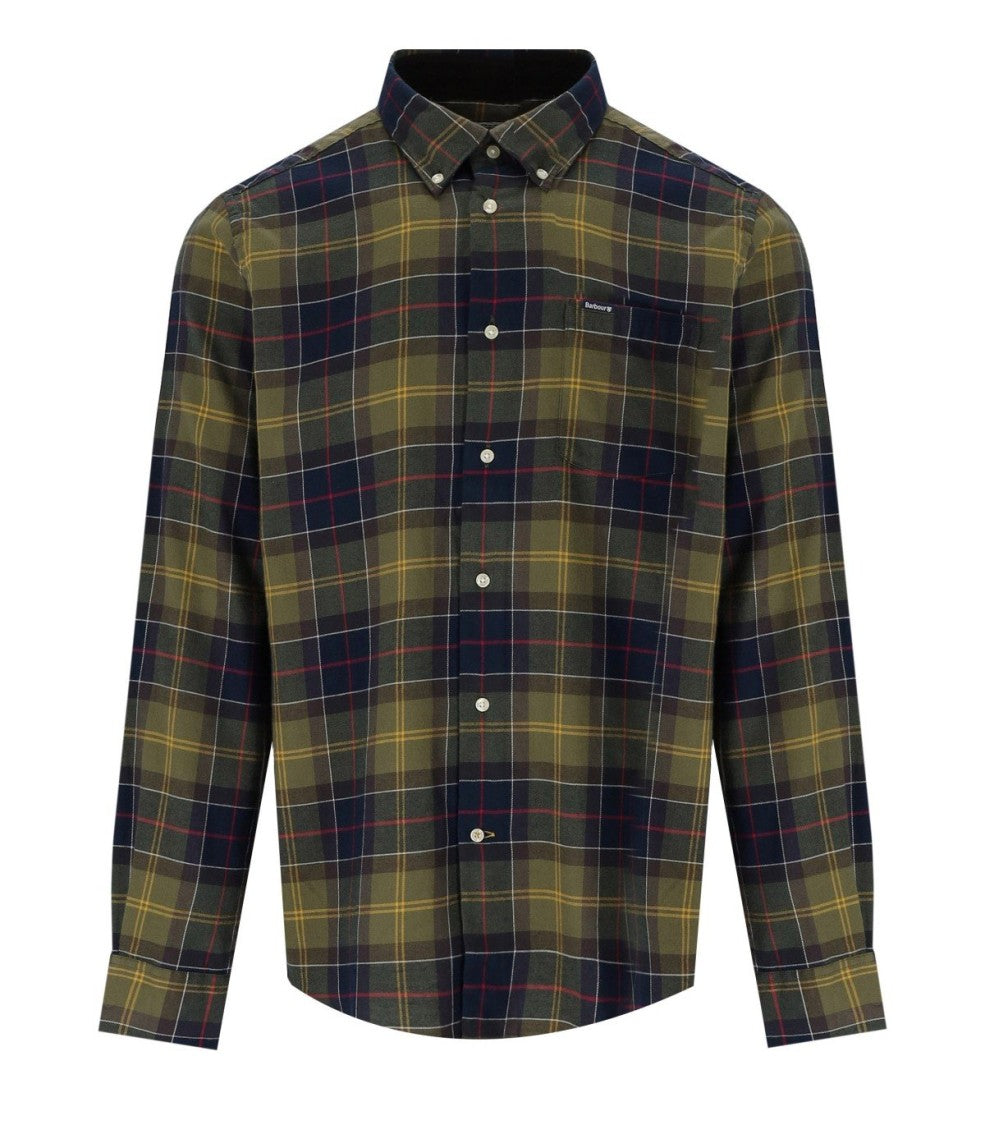 Barbour Fortrose Tartan Green Blue Shirt