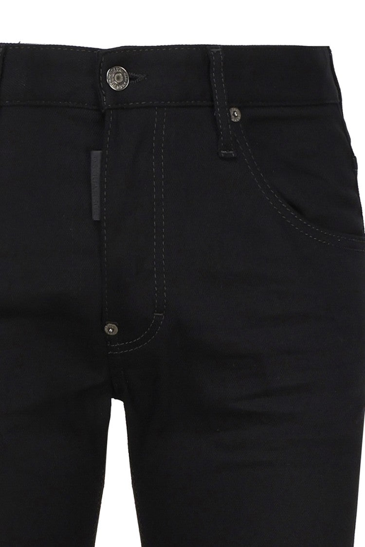 Dsquared2 Sleek Black Jeans Stretch Fabric Fit
