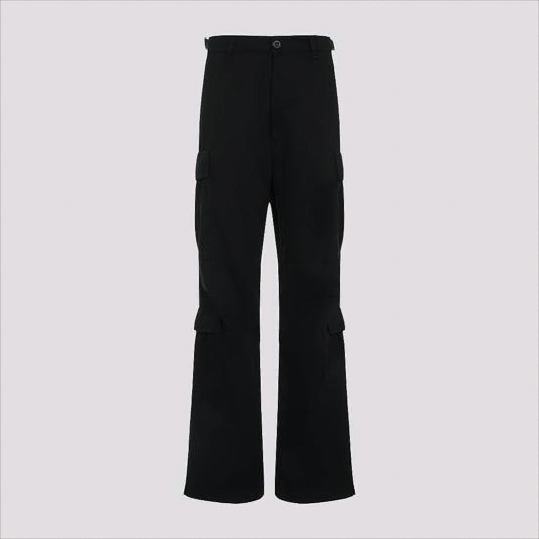 Balenciaga High-Waist Straight-Leg Pants With Flap Pockets