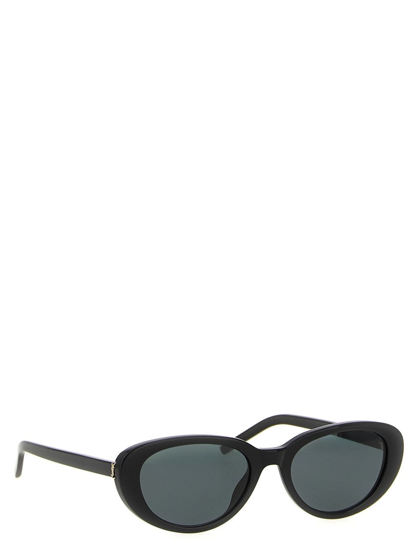 Saint Laurent Cat-Eye Acetate Frame Sunglasses With Dark Nylon Lenses