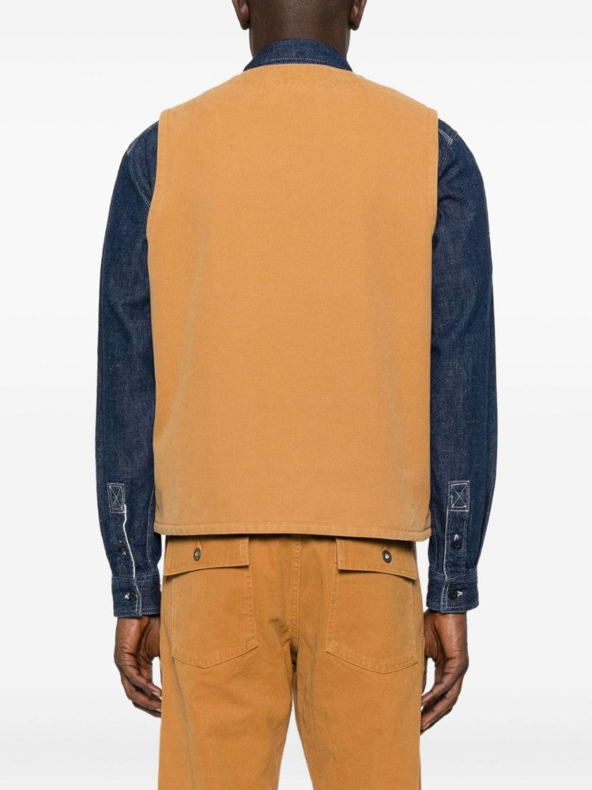 Chesapeake's Sleeveless Brown Vest With V-Neck